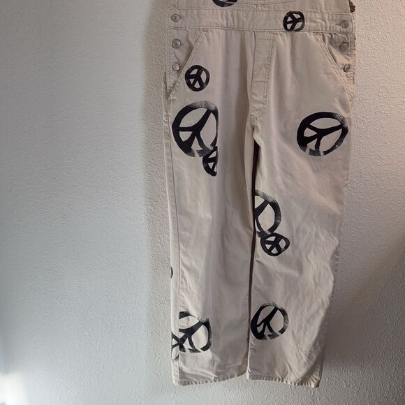 Free People Ziggy Overalls Peace Sign - Picture 13 of 15